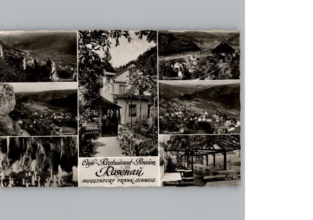 Muggendorf Fraenkische Schweiz Cafe Restaurant Pension Rosenau