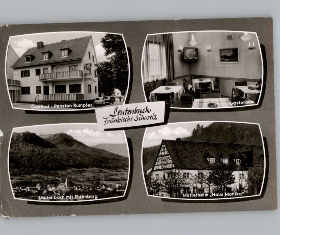 Leutenbach Oberfranken Gasthof Pension Rumpler