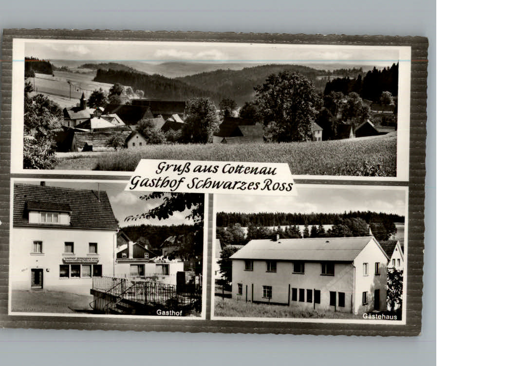 Cottenau Oberfranken Gasthof Schwarzes Ross