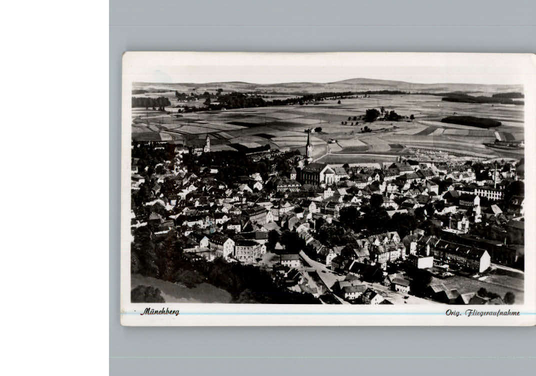 Muenchberg Oberfranken Fliegeraufnahme