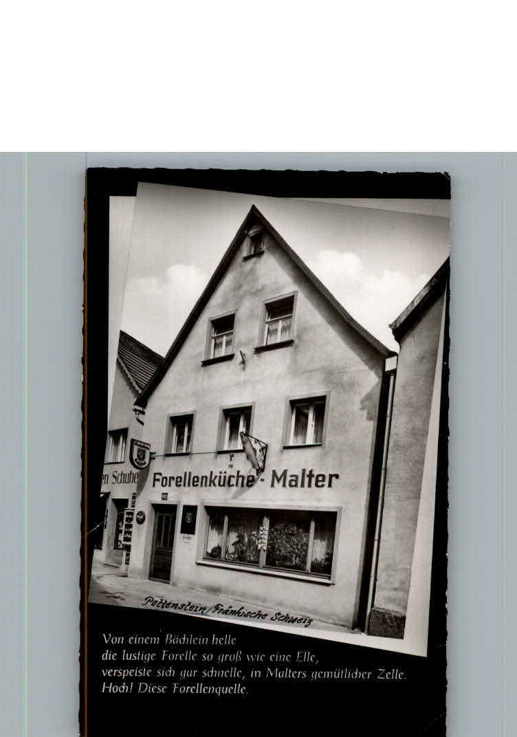 Pottenstein Oberfranken Gasthaus Forellenkueche Malter