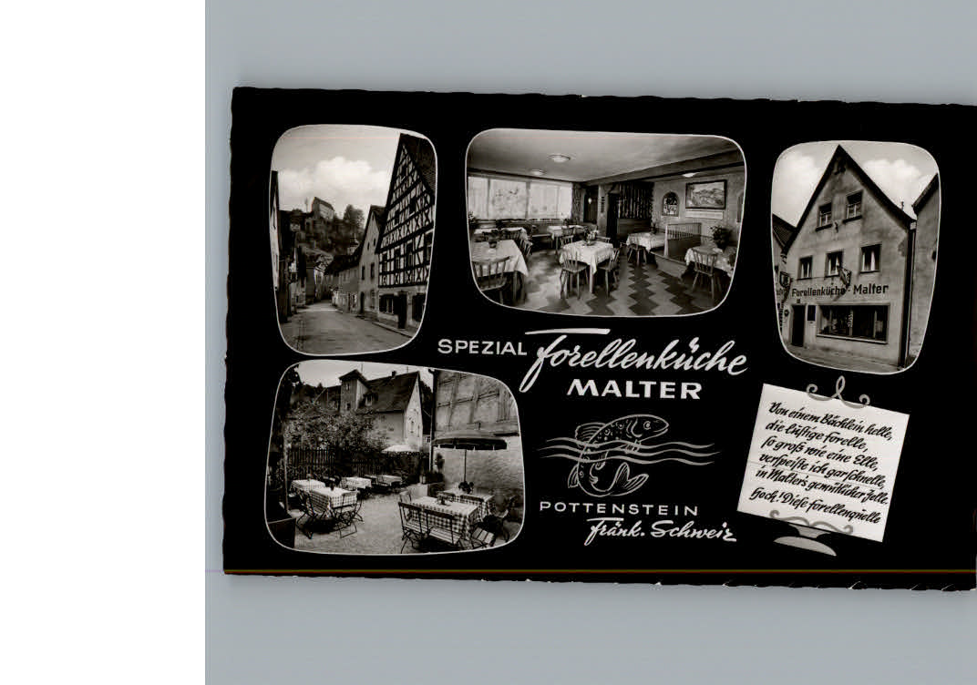Pottenstein Oberfranken Gasthaus Forellenkueche Malter