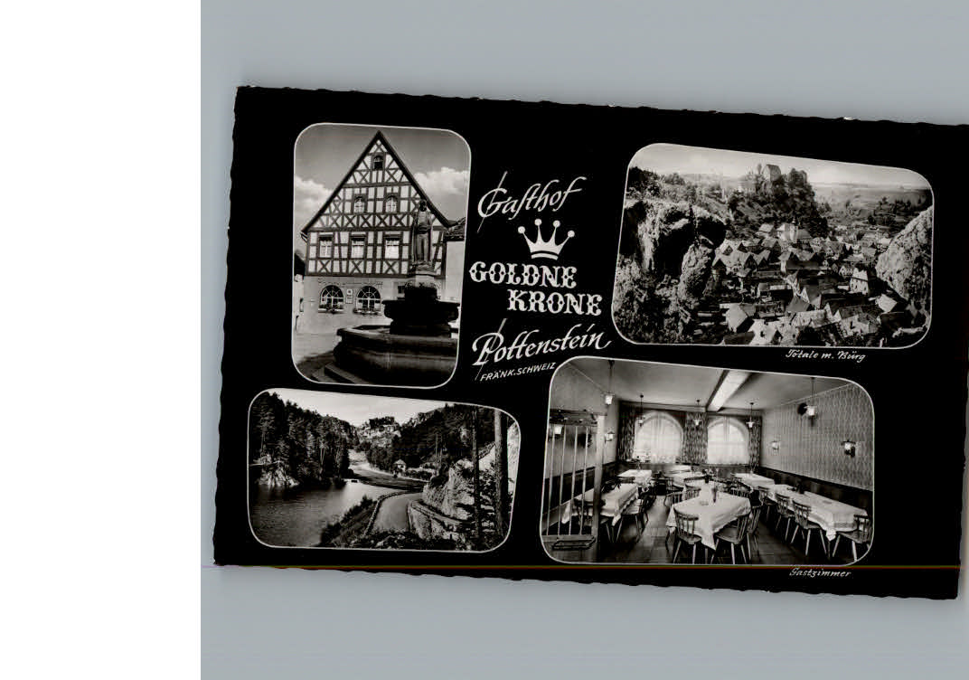 Pottenstein Oberfranken Gasthof Pension Goldne Krone