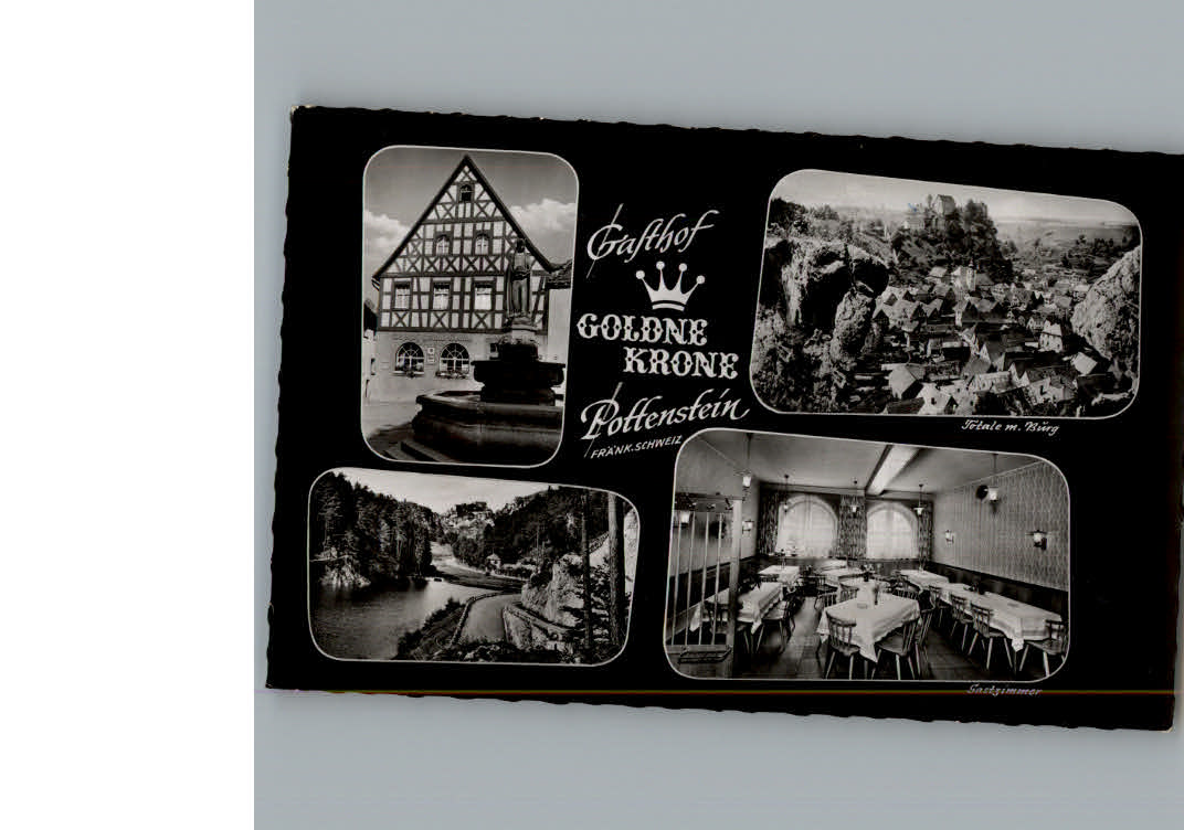 Pottenstein Oberfranken Gasthof Pension Goldne Krone