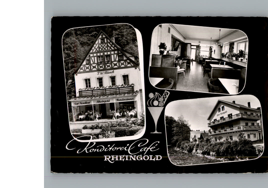 Bad Berneck Cafe Konditorei Pension Rheingold