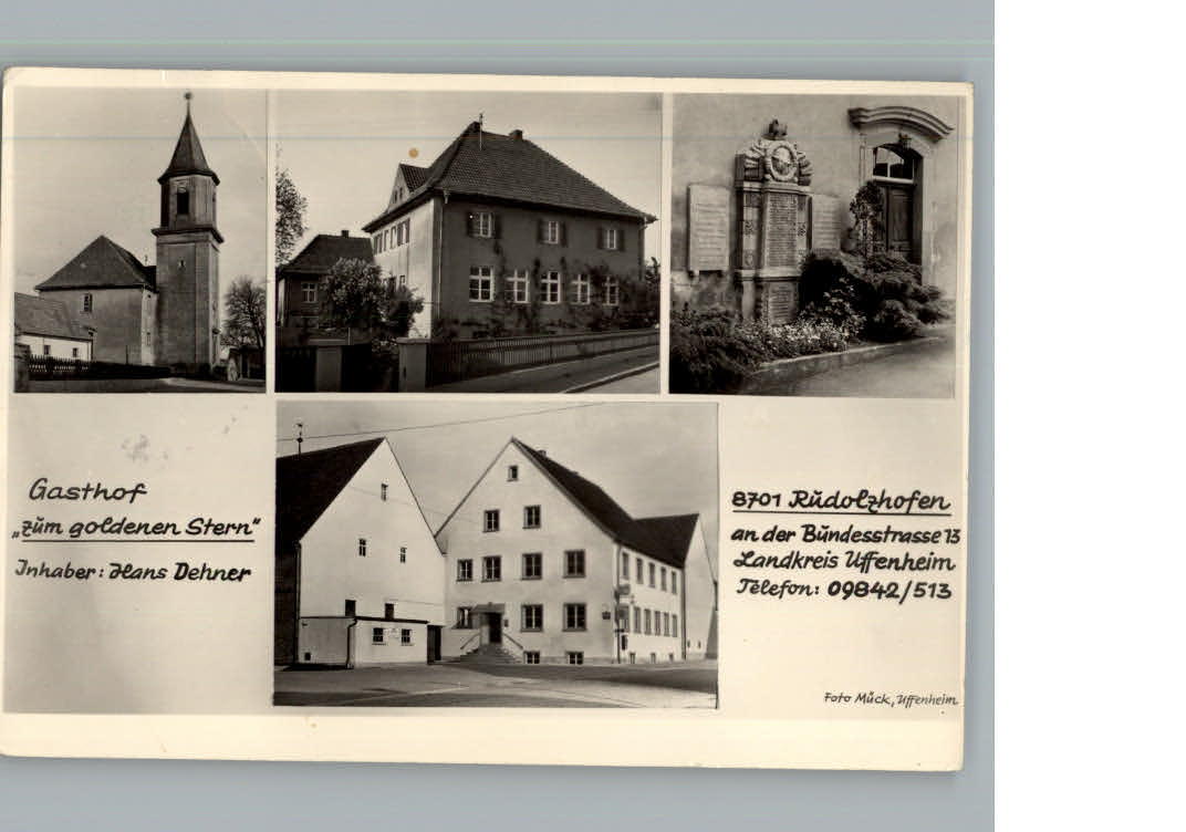 Rudolzhofen Gasthof zum goldenen Stern