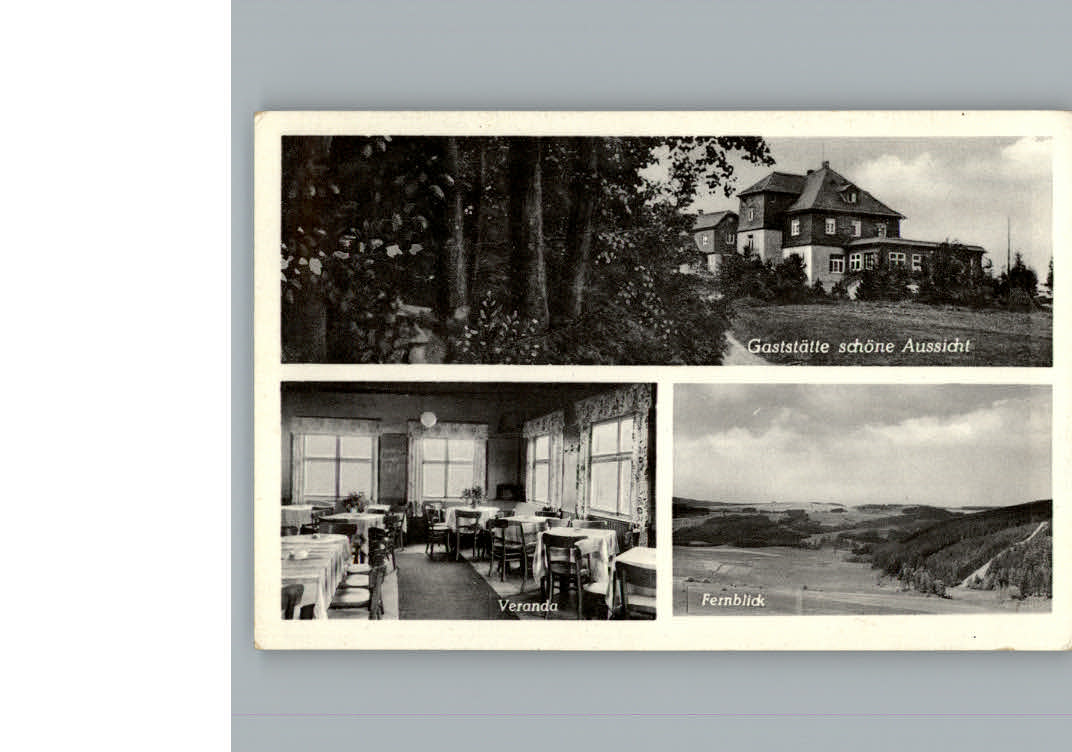 Bad Steben Gaststaette Cafe Schoene Aussicht