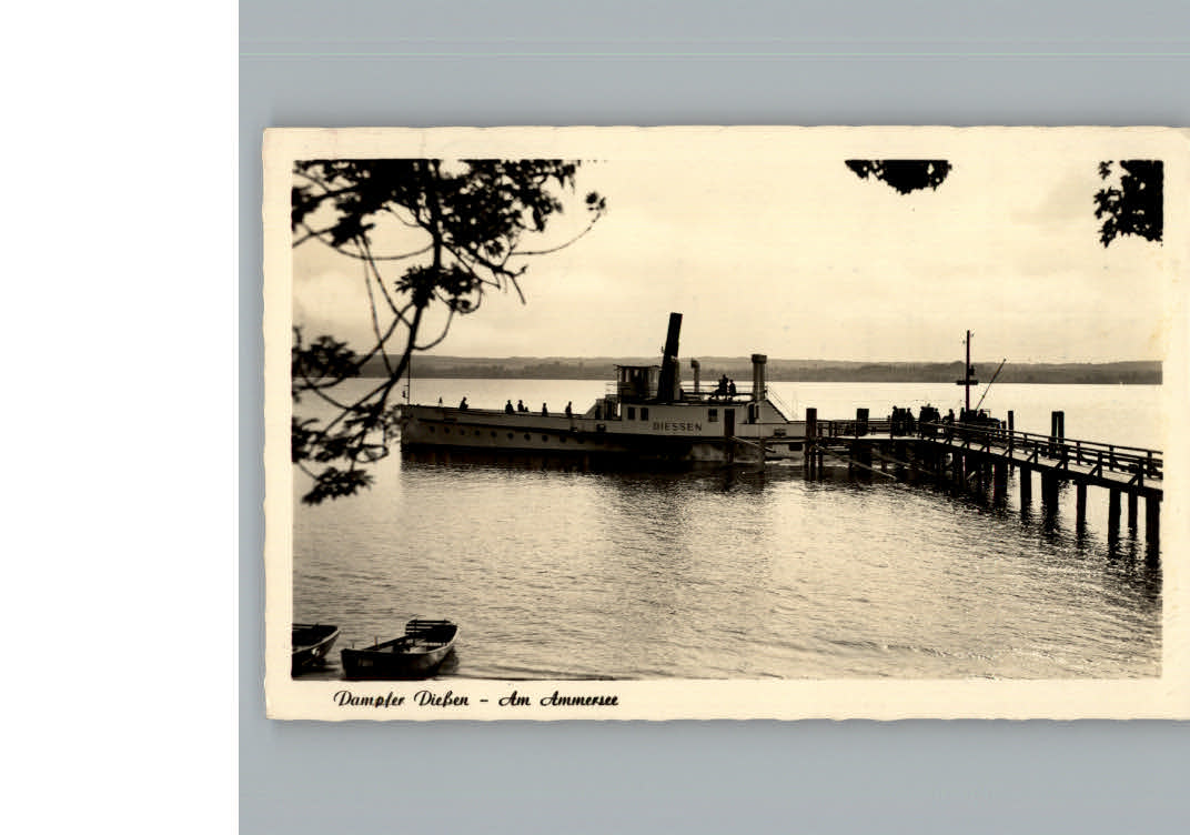 Dampfer Seitenrad Diessen Ammersee