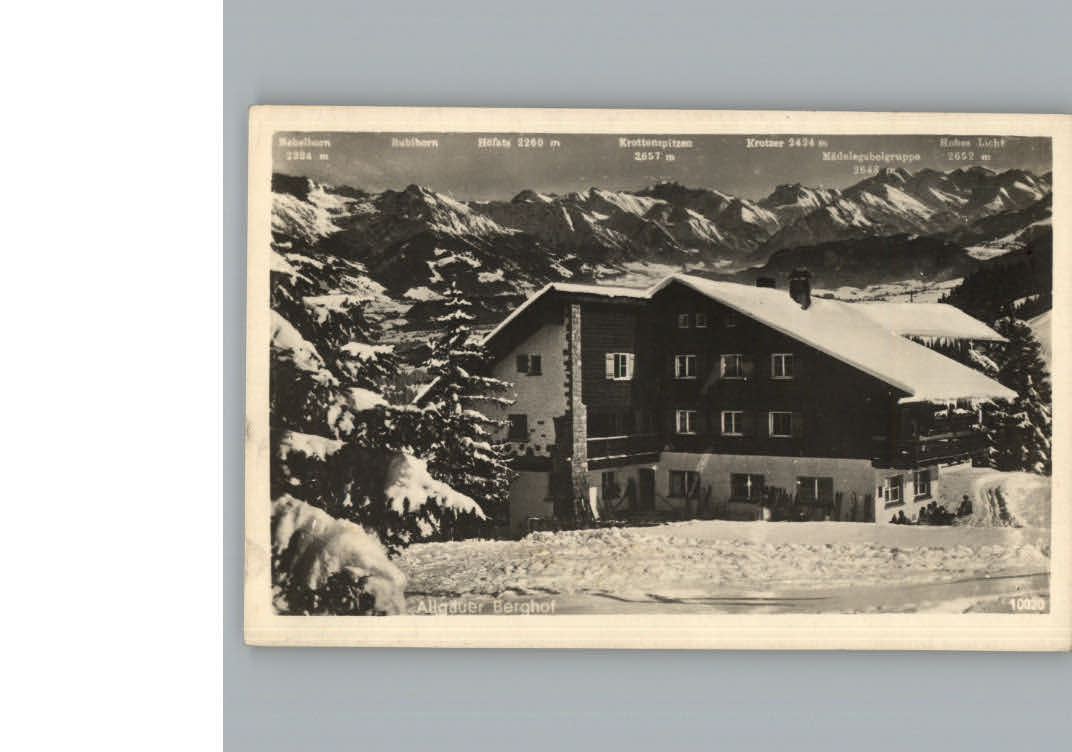 Sonthofen Oberallgaeu Winter-Karte