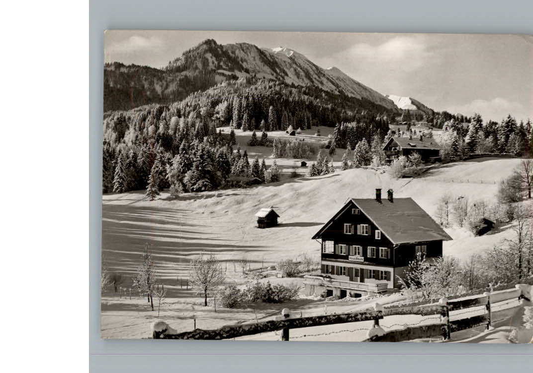 Oberstdorf Winter-Karte Haus Reute