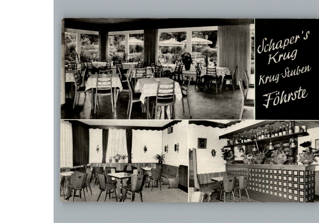 Foehrste Alfeld Schaper's Krug Krug-Stuben