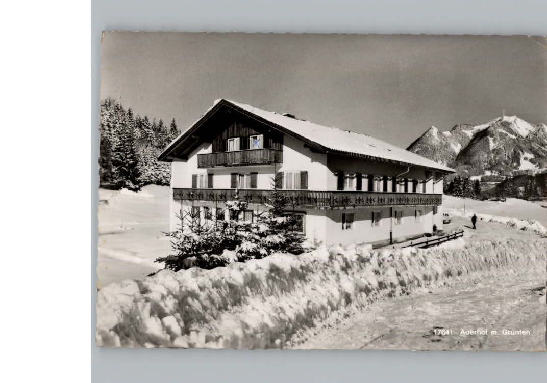 Fischen Allgaeu Winter-Karte