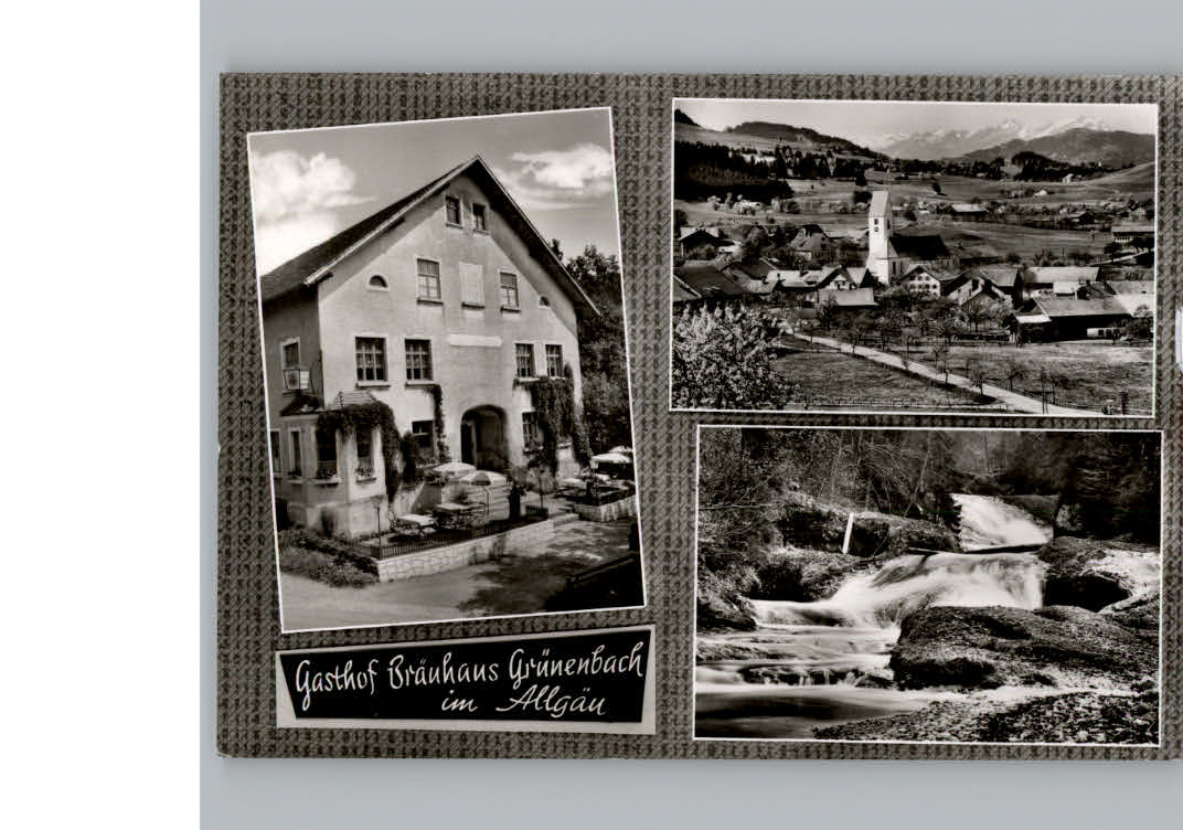 Gruenenbach Allgaeu Gasthof Braeuhaus