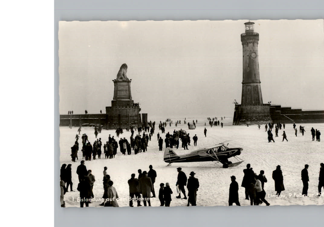 Lindau Bodensee Winter-Karte