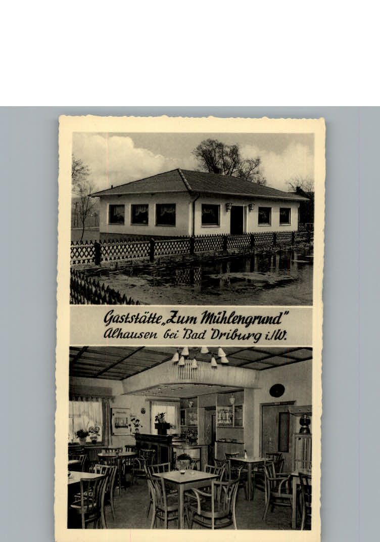 Alhausen Westfalen Gaststaette Zum Muehlengrund