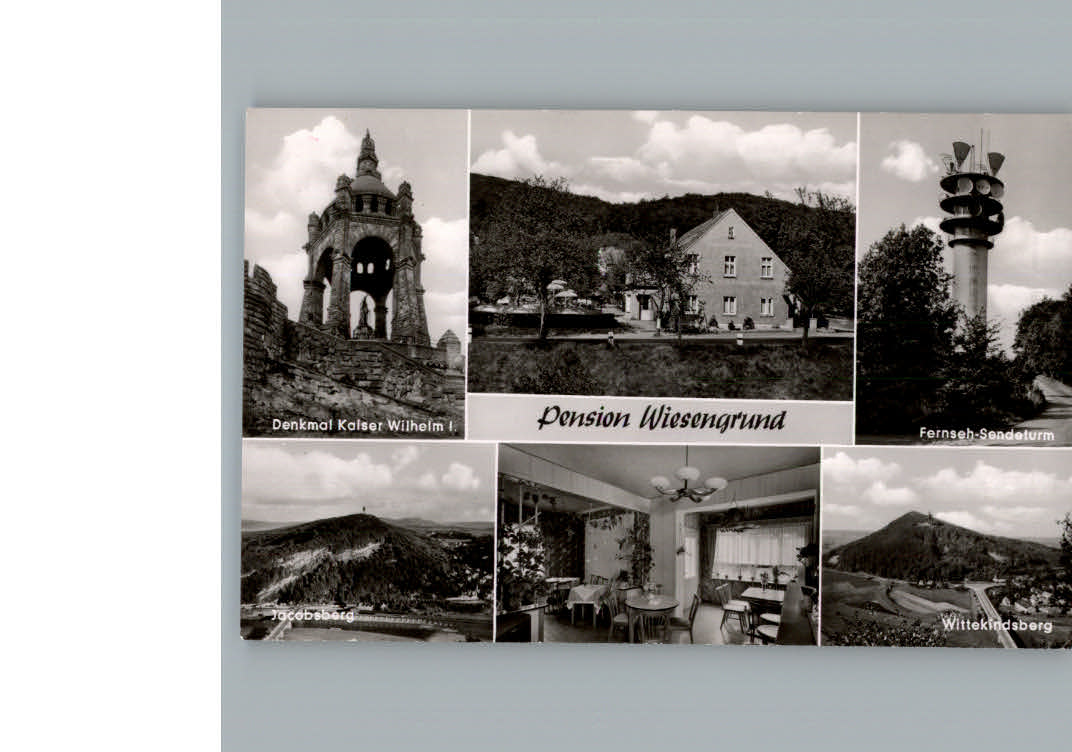 Hausberge Pension Wiesengrund Fernseh-Sendeturm Denkmal Kaiser Wilhelm I.