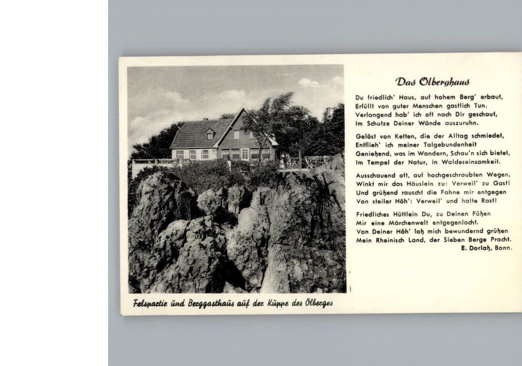 Koenigswinter Berggasthaus Oelberg