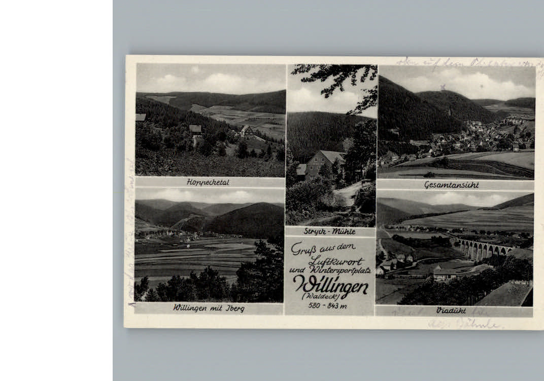 Willingen Sauerland Stryck -Muehle Viadukt Iberg