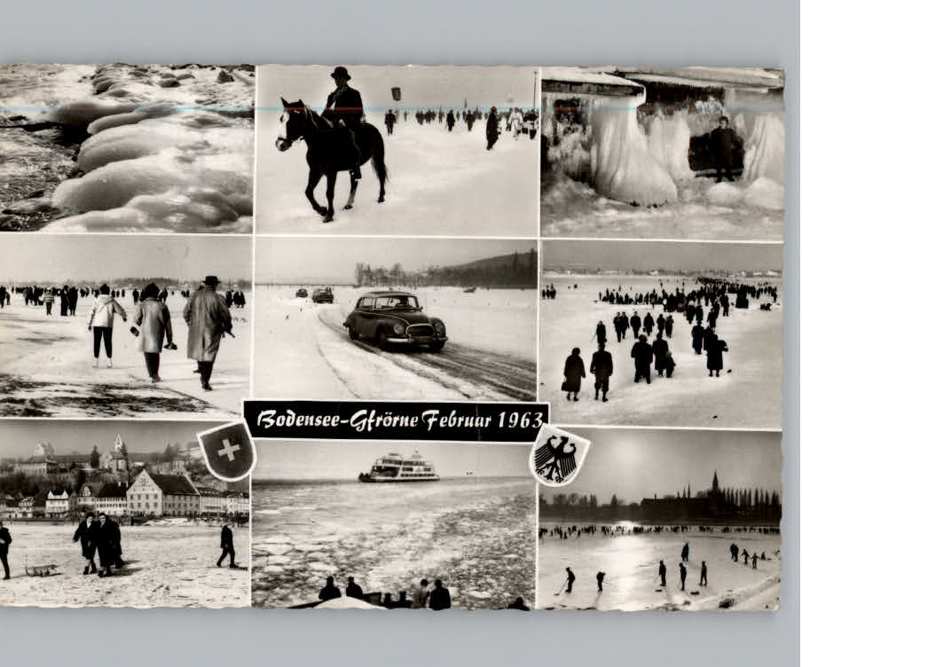 Friedrichshafen Bodensee Bodensee-Gfroerne Februar 1963