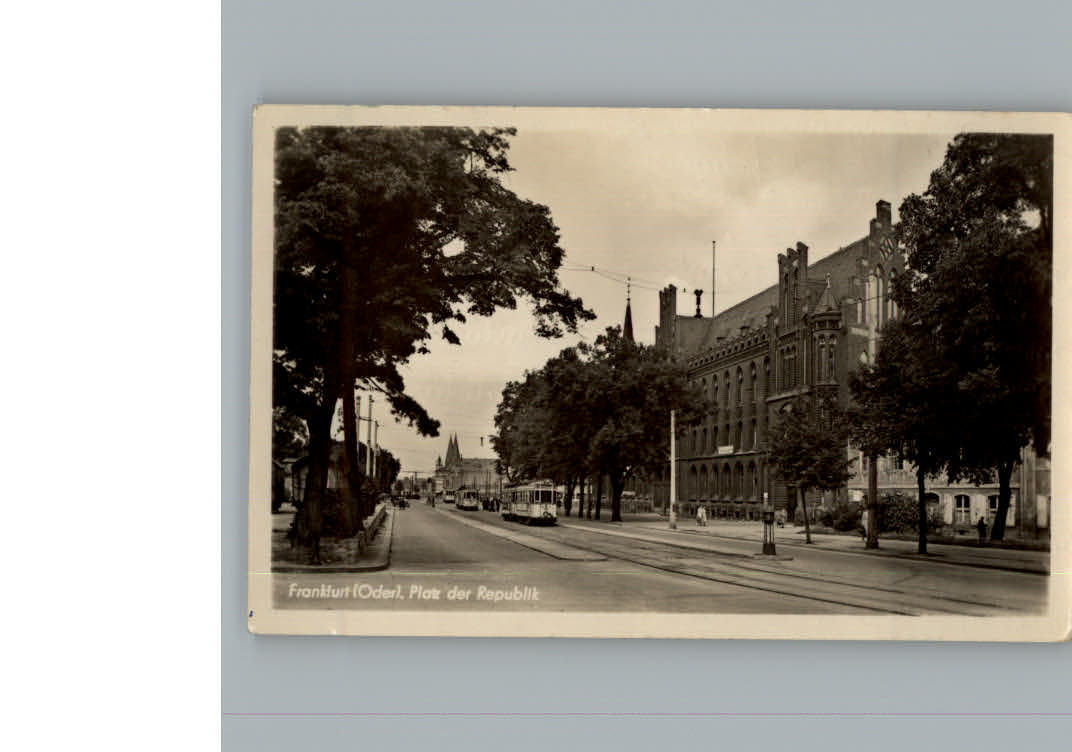Frankfurt Oder Platz der Republik Strassenbahn