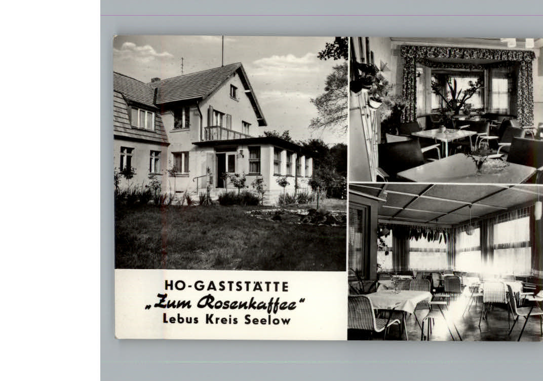 Lebus Gaststaette Zum Rosenkaffee