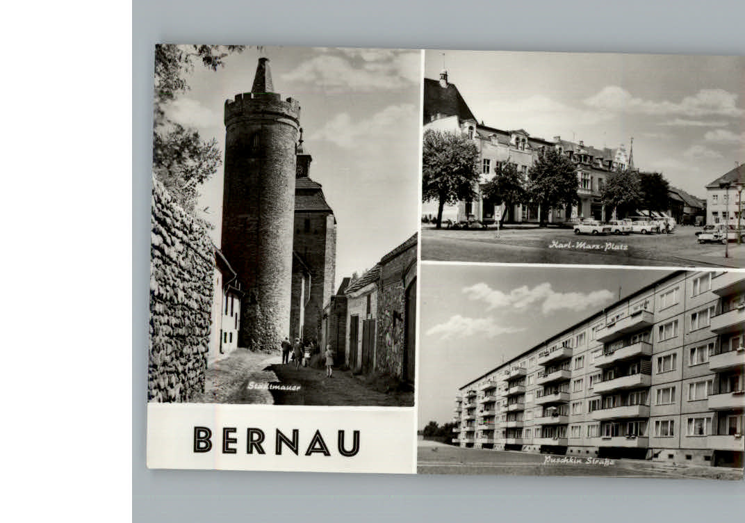 Bernau Berlin Puschkinstr Karl-Marx-Platz