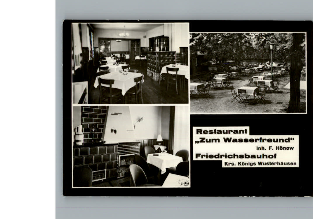 Koenigs-Wusterhausen Restaurant zum Wasserfreund