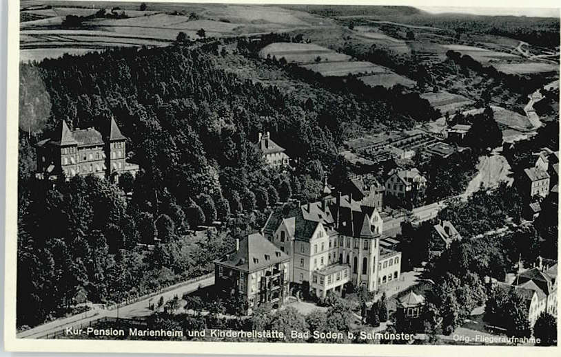 Bad Soden Taunus Fliegeraufnahme Pension Marienheim