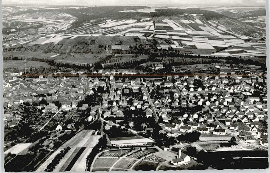 Lauda-Koenigshofen Fliegeraufnahme