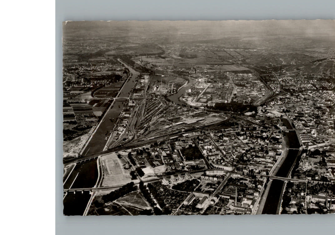 Heilbronn Neckar Fliegeraufnahme