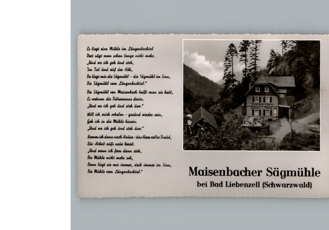 Bad Liebenzell Gasthaus Pension Maisenbacher Saegmuehle