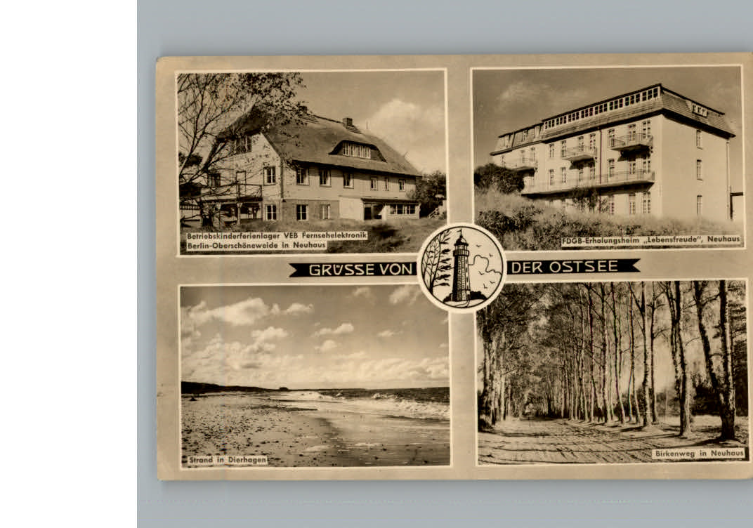 Neuhaus Dierhagen Betriebskinderferienlager VEB Berlin-Oberschoeneweide Erholung