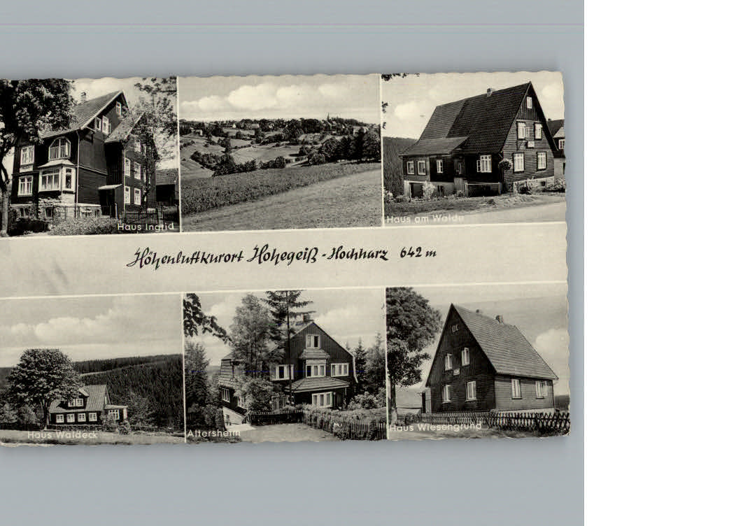 Hohegeiss Harz Merhfachansicht Pensionen