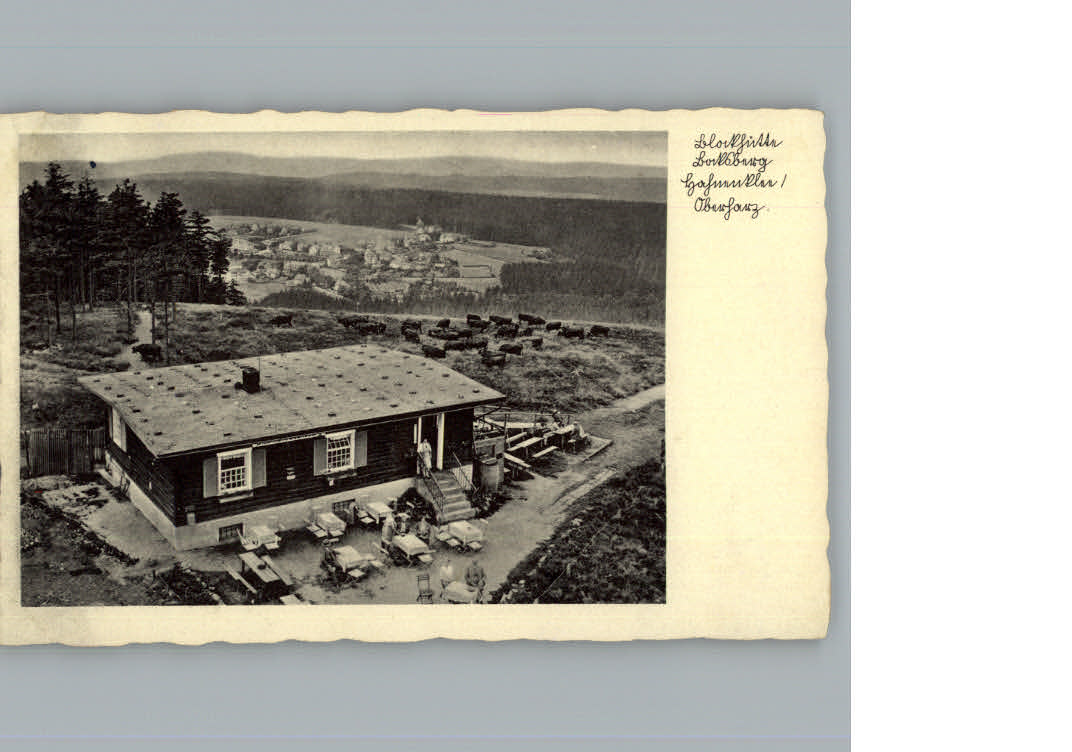 Hahnenklee-Bockswiese Harz Gaststaette Blockhuette Bocksberg