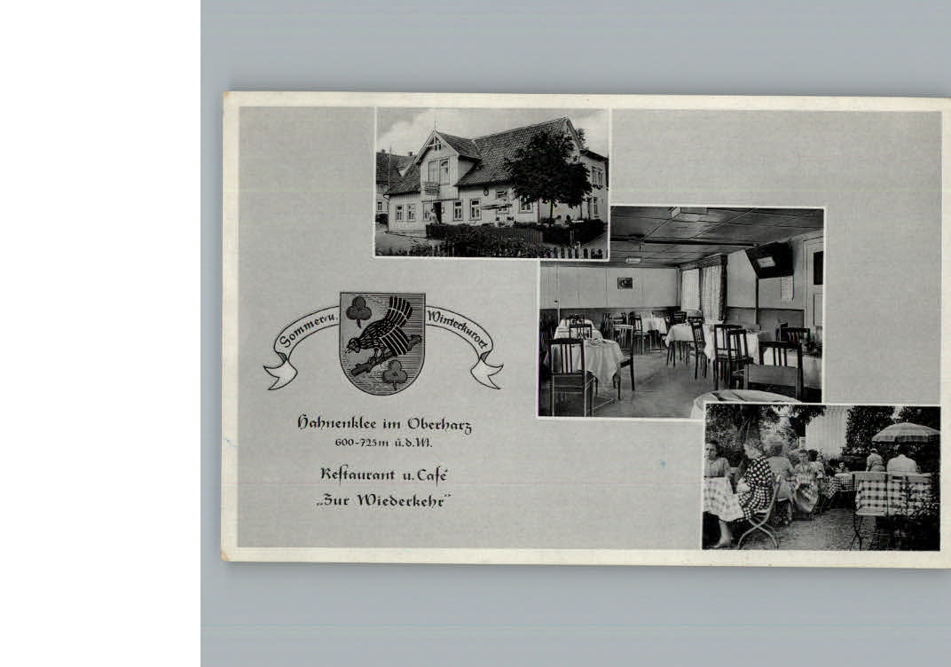 Hahnenklee-Bockswiese Harz Restaurant - Cafe Zur Wiederkehr