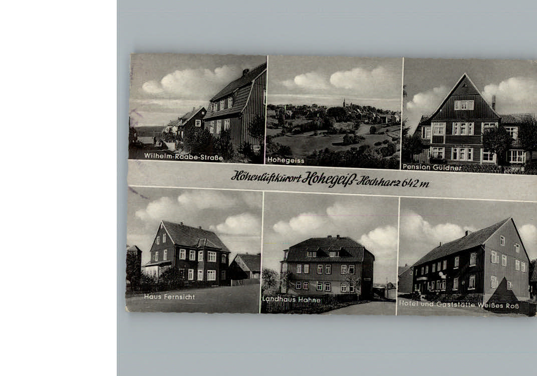 Hohegeiss Harz Wilhelm - Raabe- Strasse