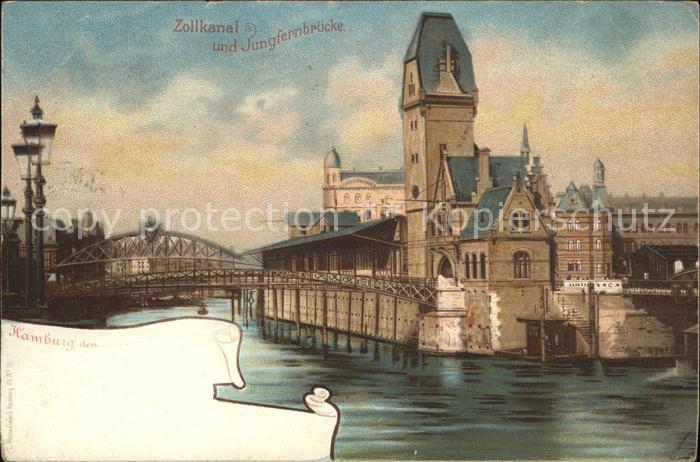 HAMBURG  CITY Zollkanal Jungfernbruecke