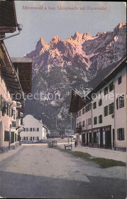 Mittenwald Karwendel Tirol Untermarkt Karwendel