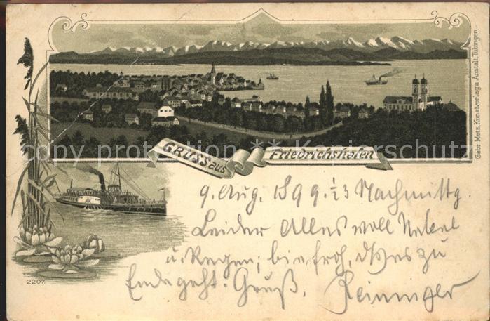 Friedrichshafen Bodensee Kuenstlerkarte