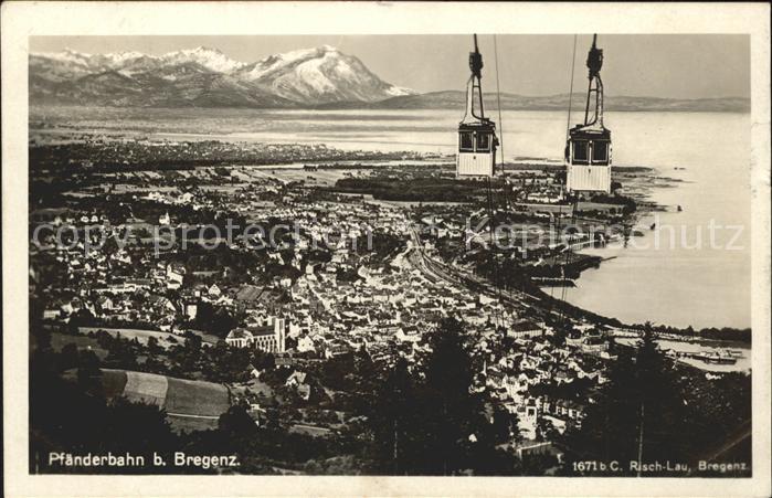 Foto Risch-Lau Nr. 1671 Seilbahn Pfänderbahn b. Bregenz