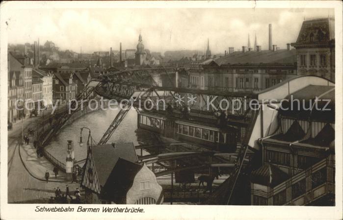 Schwebebahn Wuppertal Barmen Wertherbrücke