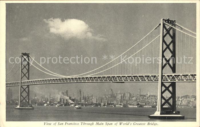 Bruecken Bauwerke Bay Bridge San Francisco Main Span
