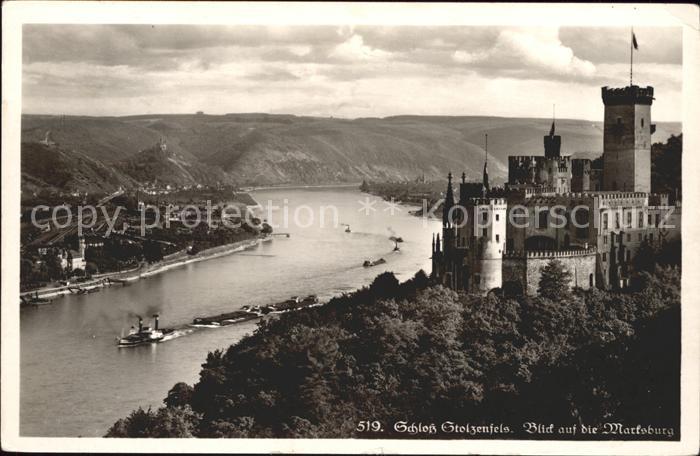 Rheingoldserie Nr. 519 Schloß Stolzenfels Marksburg Oberla