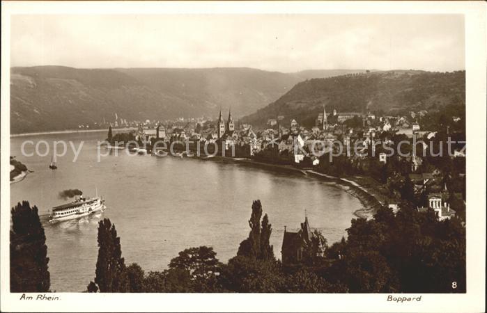 Foto Kratz Nr. 8 Bopard Rhein Seitenraddampfer