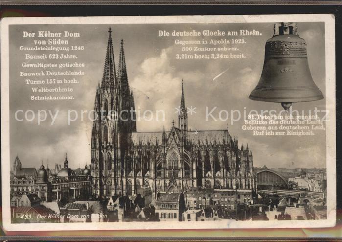 Kirchenglocke Churchbell Cloche Eglise St. Peter Kölner Dom