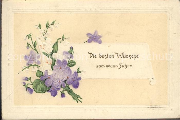 Neujahr Veilchen Maiglöckchen