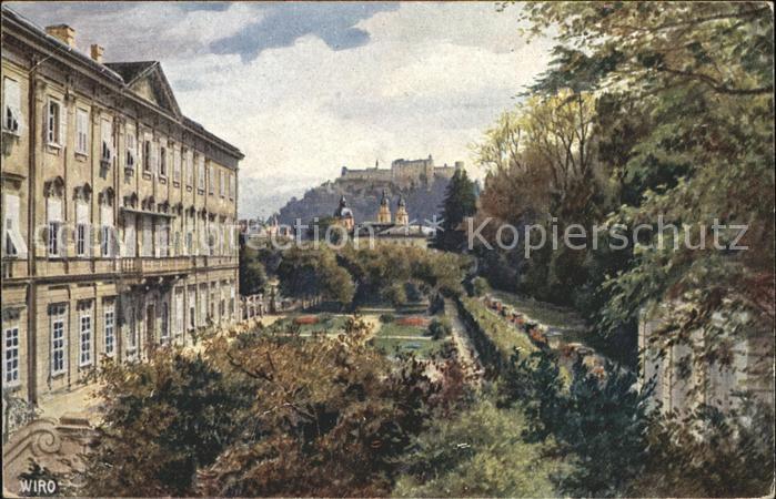 Verlag Wiedemann WIRO Nr. 2380 B Salzburg Mirabellgarten