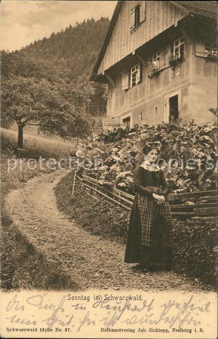 Verlag Elchlepp Nr. 37 Schwarzwald Frau Tracht