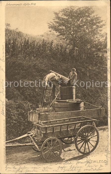 Verlag Elchlepp Nr. 11 Weinlese Wagen Schwarzwald