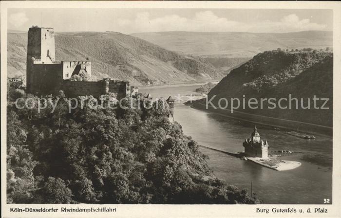 Foto Kratz Nr. 32 Burg Gutenfels Pfalz